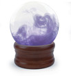 crystal ball on white crystal ball on white