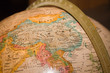 china closeup on globe china closeup on globe