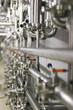 steel tubes at beer factory