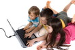 children in laptop