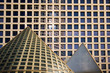 office buildings and pyramids