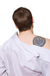 handsome guy with tattoo