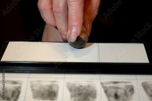 Photo: fingerprinting fingerprinting