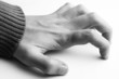 hand on white background