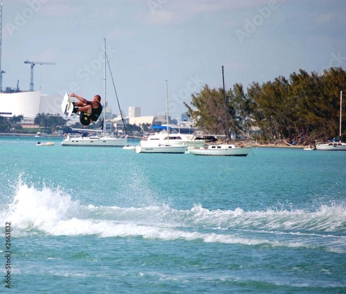 Photo: airborne wake boarder airborne wake boarder