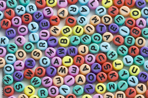 Photo: letter beads mix letter beads mix