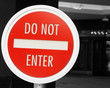 do not enter sign