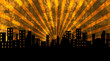 day, illustration, buildings, sun, background day, illustration, buildings, sun, background