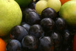 set of uva and fruits