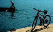 bike on bank