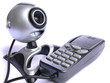 Photo: webcam and phone webcam and phone