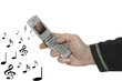 cell phone in a hand & music 2