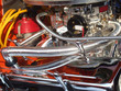 auto engine with chrome