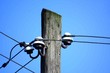pole and electric lines