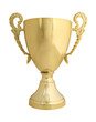 trophy on white with path