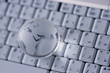 world wide web, globe on a keyboard world wide web, globe on a keyboard