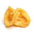 Photo: fried squid rings isolated on white fried squid rings isolated on white