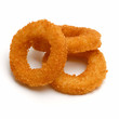 Photo: fried onion rings isolated on white fried onion rings isolated on white