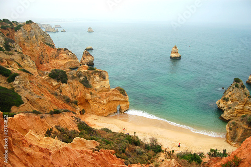 lagos beach red rocks