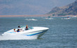 high-powered luxury boat