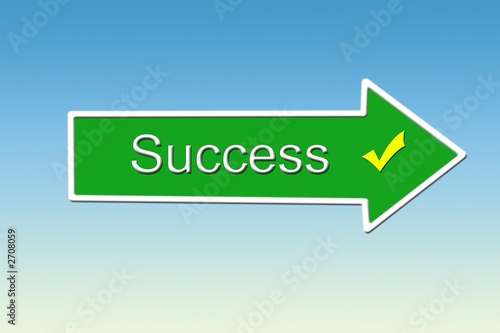 Illustration: success direction success direction
