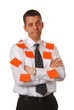 Foto: man with stickers man with stickers