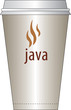paper cup with java paper cup with java