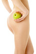 naked woman with green apple naked woman with green apple