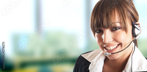 beautiful customer representative