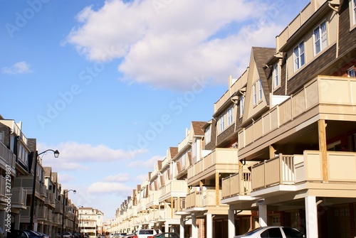 Photo: blue sky on townhouse blue sky on townhouse