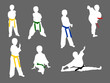Illustration: all stage of taekwondo all stage of taekwondo