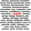 a conceptual image representing a focus on word