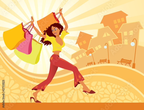 girl shopping