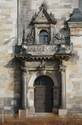 church entrance in leipzig, germany church entrance in leipzig, germany