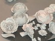 meissen, prozellanrosen, ungebrannt