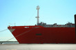 container ship being unloaded 2