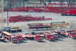 trucking industry aerial view