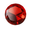red gem isolated