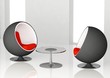 armchairs and table