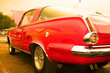 red american muscle car