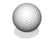 isolated golf ball