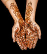 a design on hands