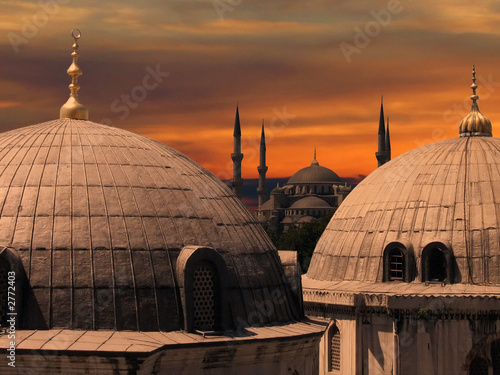 the blue mosque in istanbul, turkey