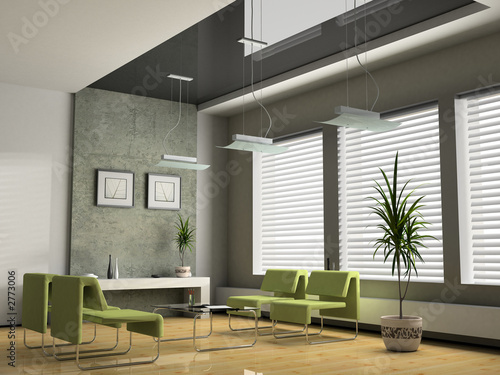 interior office for negotiations 3d rendering