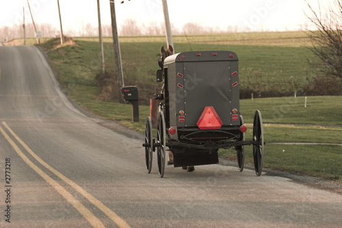 Photo: amish horse and buggy, sepia tone amish horse and buggy, sepia tone
