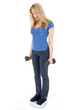 woman measuring weight