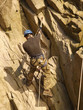 climber on the rock