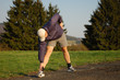 mann beim stretching