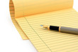 Foto: legal pad (clipping path) legal pad (clipping path)