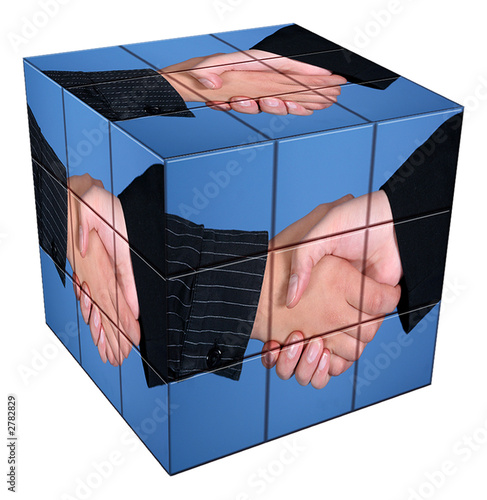 würfel handschlag